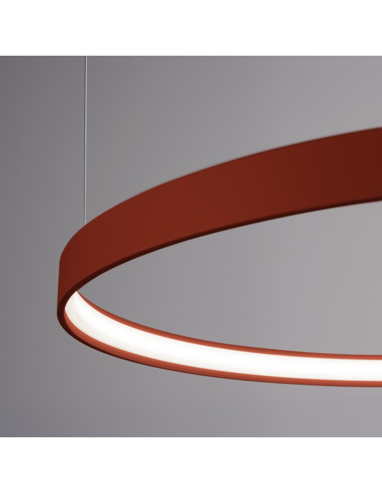 Pendant lamps circles - Thoro Chandelier RIO 3 55/78/110 ochre red LED 4000K TH.404 - product kolory-swiatla.pl 5