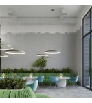 Pendant lamps circles - Thoro Chandelier RIO 3 55/78/110 ochre red LED 4000K TH.404 - product 12
