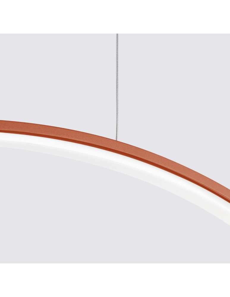 Pendant lamps circles - Thoro RIO 55 ochre red LED 3000K pendant lamp TH.405 - product kolory-swiatla.pl 4