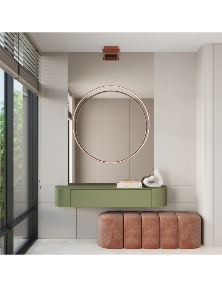 Pendant lamps circles - Thoro RIO 55 ochre red LED 3000K pendant lamp TH.405 - product kolory-swiatla.pl 13