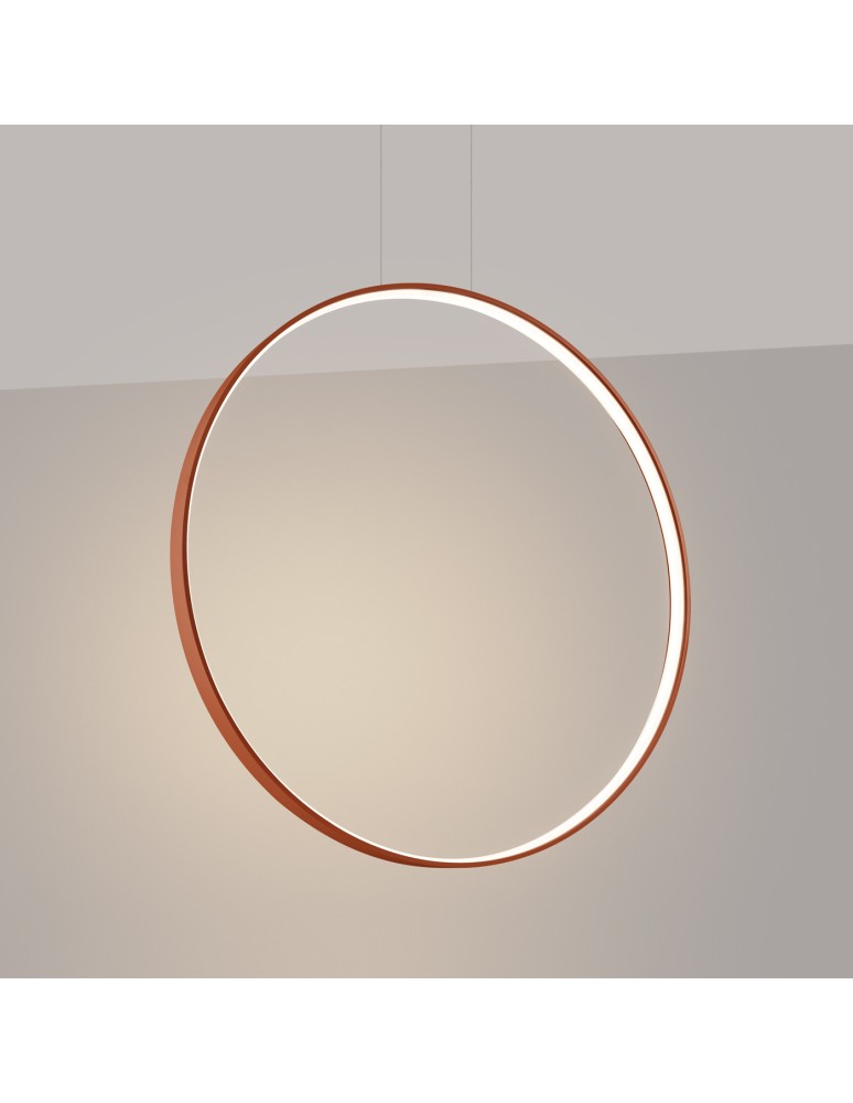 Pendant lamps circles - Thoro RIO 78 ochre red LED 3000K pendant lamp TH.406 - product kolory-swiatla.pl 3