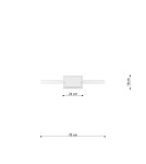 Pendant lamps circles - Thoro RIO 78 ochre red LED 3000K pendant lamp TH.406 - product 10