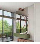 Pendant lamps circles - Thoro RIO 78 ochre red LED 3000K pendant lamp TH.406 - product 14