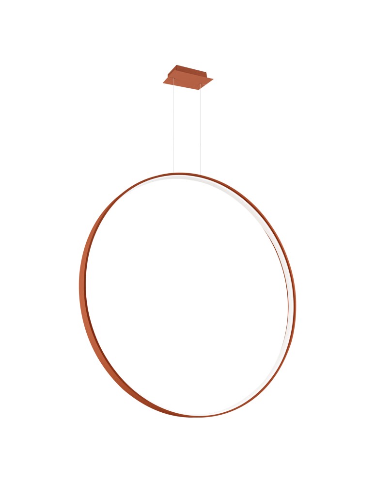 Pendant lamps circles - Thoro pendant lamp RIO 110 ochre red LED 3000K TH.407 - product kolory-swiatla.pl 1