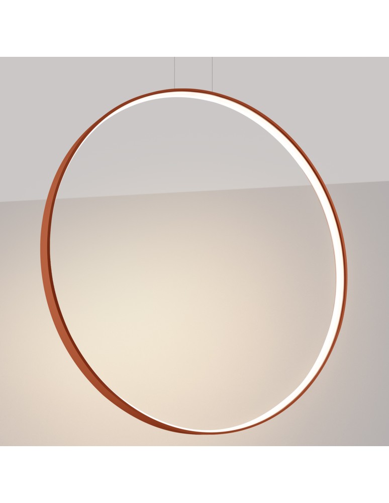 Pendant lamps circles - Thoro pendant lamp RIO 110 ochre red LED 3000K TH.407 - product kolory-swiatla.pl 3