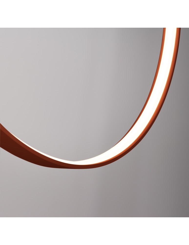 Pendant lamps circles - Thoro pendant lamp RIO 110 ochre red LED 3000K TH.407 - product kolory-swiatla.pl 7
