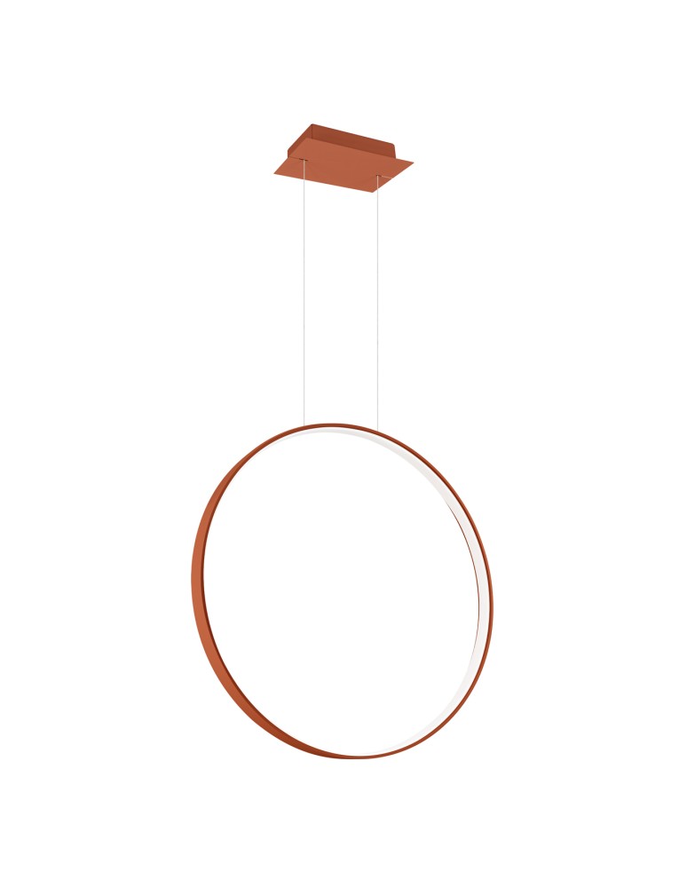 Pendant lamps circles - Thoro RIO 55 ochre red LED 4000K pendant lamp TH.408 - product kolory-swiatla.pl 1
