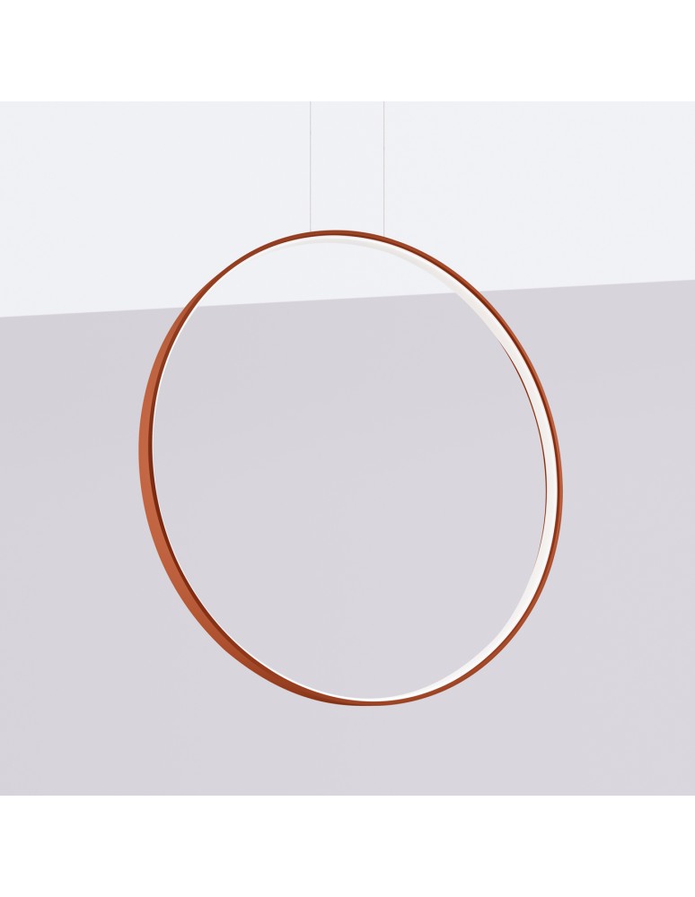 Pendant lamps circles - Thoro pendant lamp RIO 78 ochre red LED 4000K TH.409 - product kolory-swiatla.pl 2