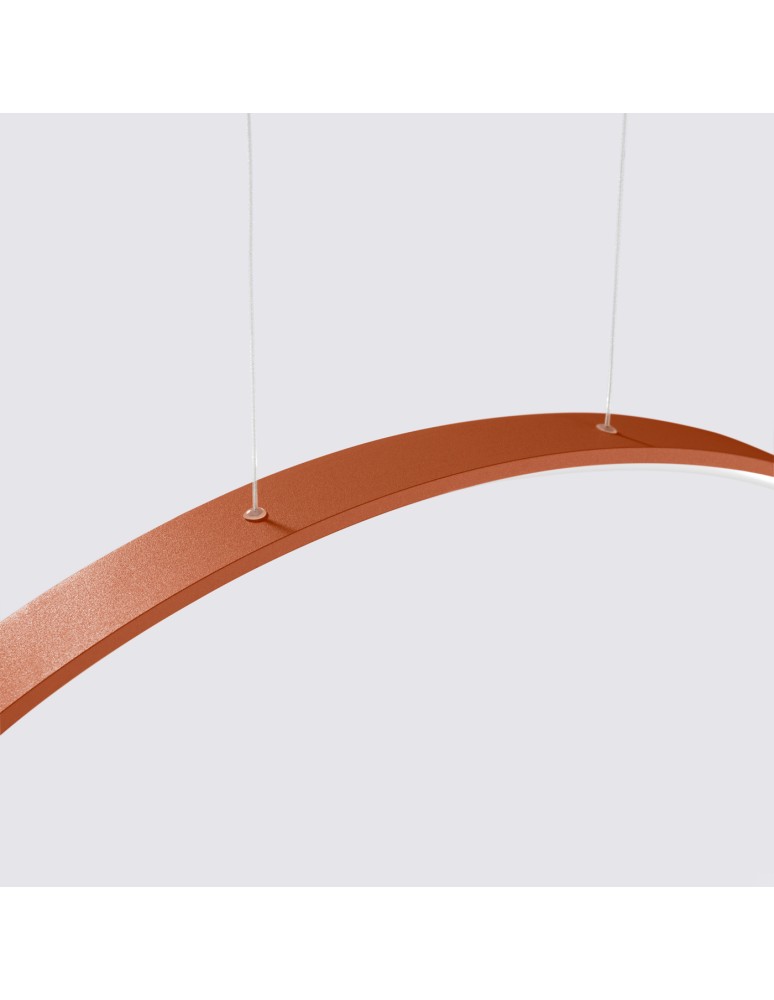 Pendant lamps circles - Thoro pendant lamp RIO 78 ochre red LED 4000K TH.409 - product kolory-swiatla.pl 5
