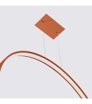 Pendant lamps circles - Thoro pendant lamp RIO 78 ochre red LED 4000K TH.409 - product 6