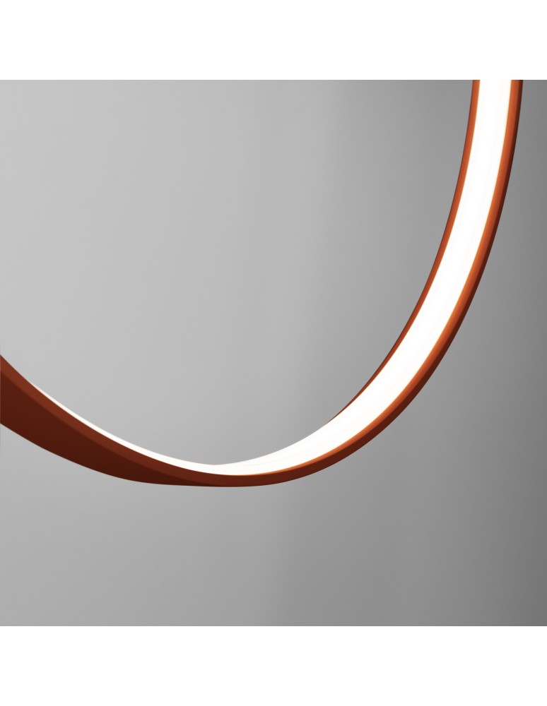 Pendant lamps circles - Thoro pendant lamp RIO 78 ochre red LED 4000K TH.409 - product kolory-swiatla.pl 7