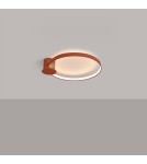 Ring ceiling lamps - Thoro Plafond RIO 55 ochre red LED 3000K TH.411 - product 3