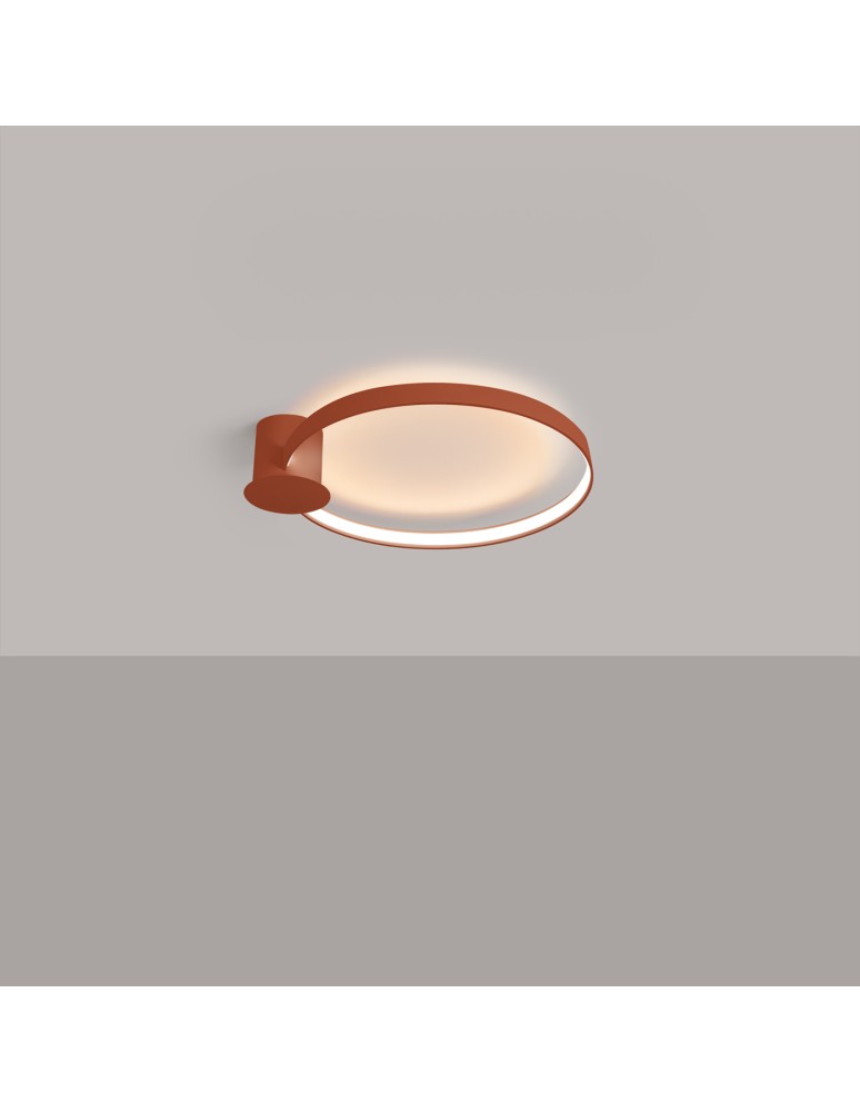 Ring ceiling lamps - Thoro Plafond RIO 55 ochre red LED 3000K TH.411 - product kolory-swiatla.pl 3