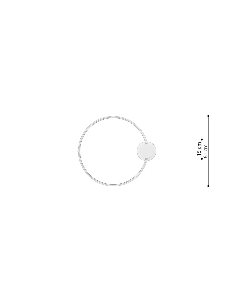 Ring ceiling lamps - Thoro Plafond RIO 55 ochre red LED 3000K TH.411 - product kolory-swiatla.pl 10