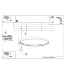 Ring ceiling lamps - Thoro Plafond RIO 55 ochre red LED 3000K TH.411 - product 11