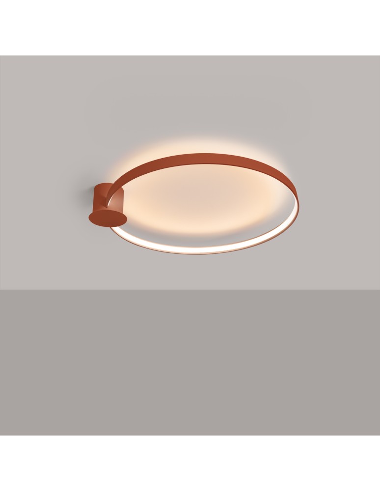 Ring ceiling lamps - Thoro Plafond RIO 78 ochre red LED 3000K TH.412 - product kolory-swiatla.pl 3