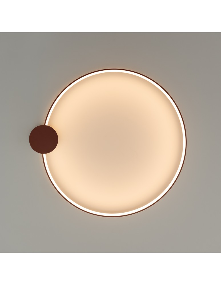 Ring ceiling lamps - Thoro Plafond RIO 78 ochre red LED 3000K TH.412 - product kolory-swiatla.pl 7