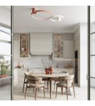 Ring ceiling lamps - Thoro Plafond RIO 78 ochre red LED 3000K TH.412 - product 13