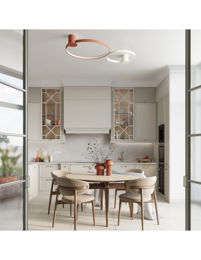 Ring ceiling lamps - Thoro Plafond RIO 78 ochre red LED 3000K TH.412 - product kolory-swiatla.pl 13