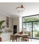 Ring ceiling lamps - Thoro Plafond RIO 78 ochre red LED 3000K TH.412 - product 14