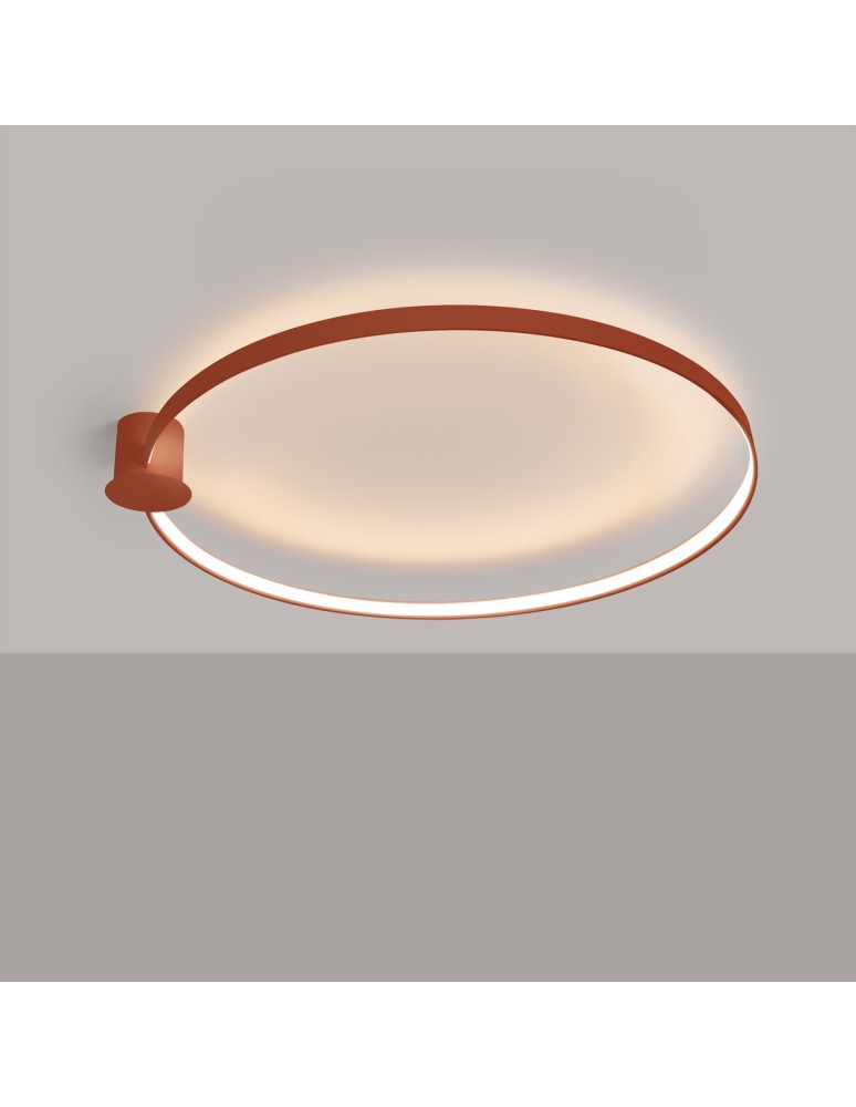 Ring ceiling lamps - Thoro Plafond RIO 110 ochre red LED 3000K TH.413 - product kolory-swiatla.pl 3
