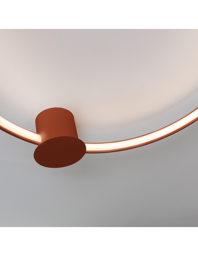 Ring ceiling lamps - Thoro Plafond RIO 110 ochre red LED 3000K TH.413 - product kolory-swiatla.pl 6
