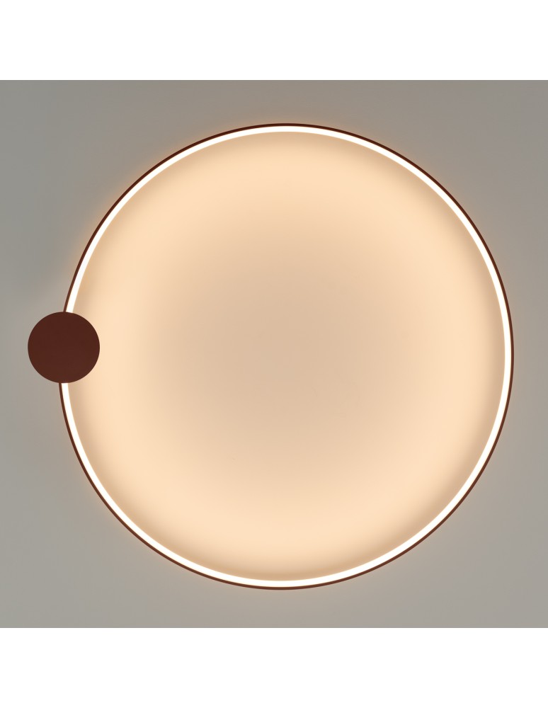 Ring ceiling lamps - Thoro Plafond RIO 110 ochre red LED 3000K TH.413 - product kolory-swiatla.pl 7