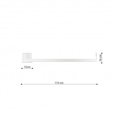 Thoro Plafon RIO 110 ochra czerwona LED 3000K TH.413