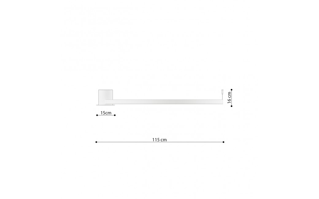 Thoro Plafon RIO 110 ochra czerwona LED 3000K TH.413