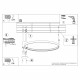 Thoro Plafon RIO 110 ochra czerwona LED 3000K TH.413