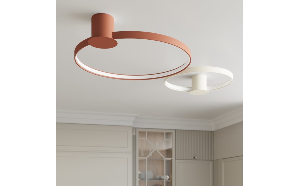 Thoro Plafon RIO 110 ochra czerwona LED 3000K TH.413
