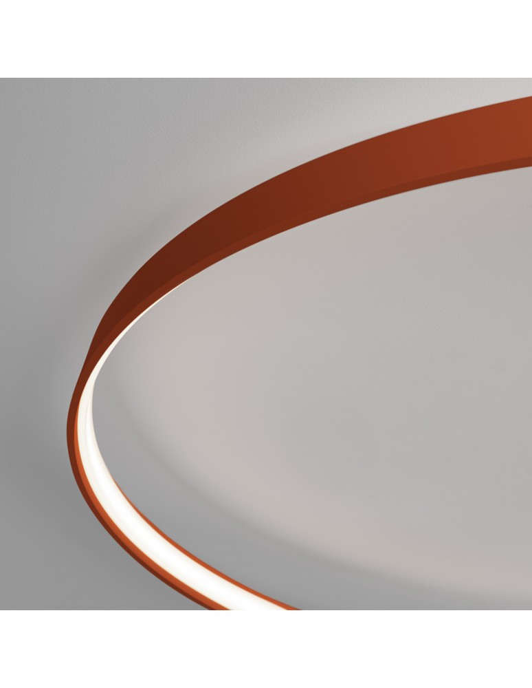 Ring ceiling lamps - Thoro Plafond RIO 55 ochre red LED 4000K TH.414 - product kolory-swiatla.pl 8