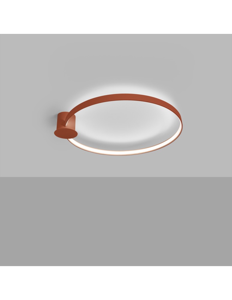 Ring ceiling lamps - Thoro Plafond RIO 78 ochre red LED 4000K TH.415 - product kolory-swiatla.pl 3