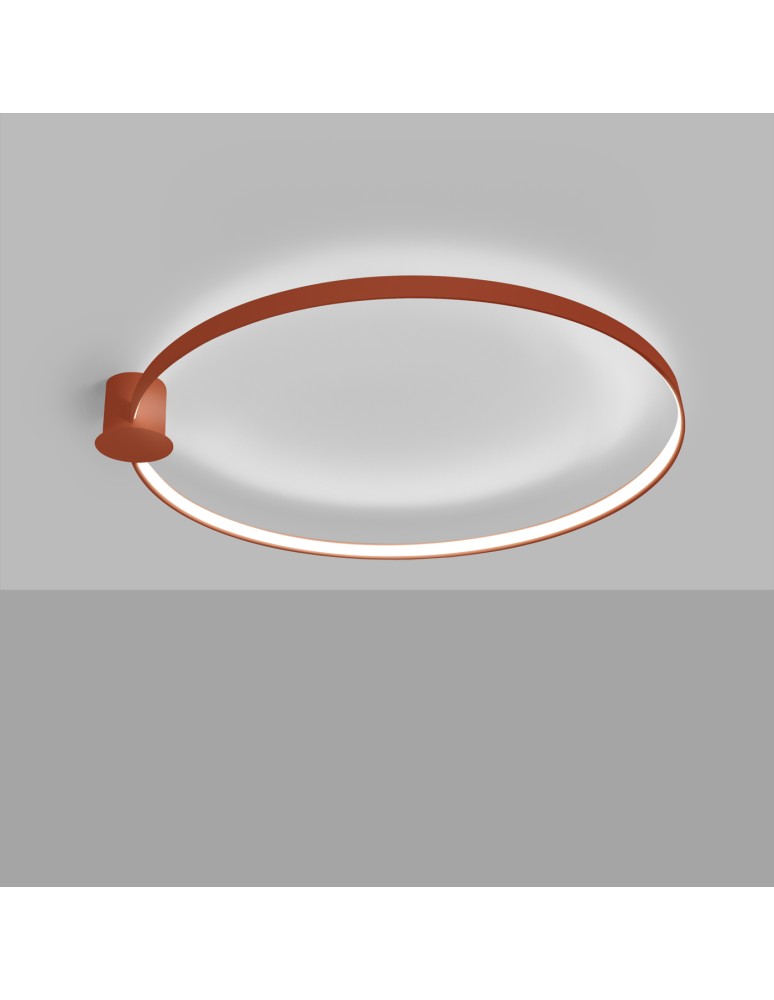 Ring ceiling lamps - Thoro Plafond RIO 110 ochre red LED 4000K TH.416 - product kolory-swiatla.pl 3