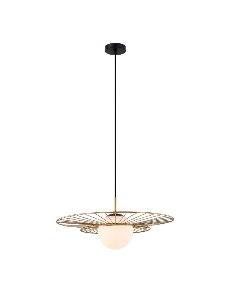 Loft pendant lamps - ITALUX Alison Gold Pendant 1xE27 40W MDM-4001/1 GD - product kolory-swiatla.pl 2