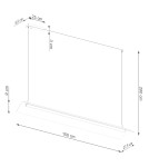 Pendant lamps over the island - Thoro pendant lamp ELVA white LED 3000K TH.447 - product 9