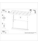 Pendant lamps over the island - Thoro pendant lamp ELVA white LED 4000K TH.448 - product 10