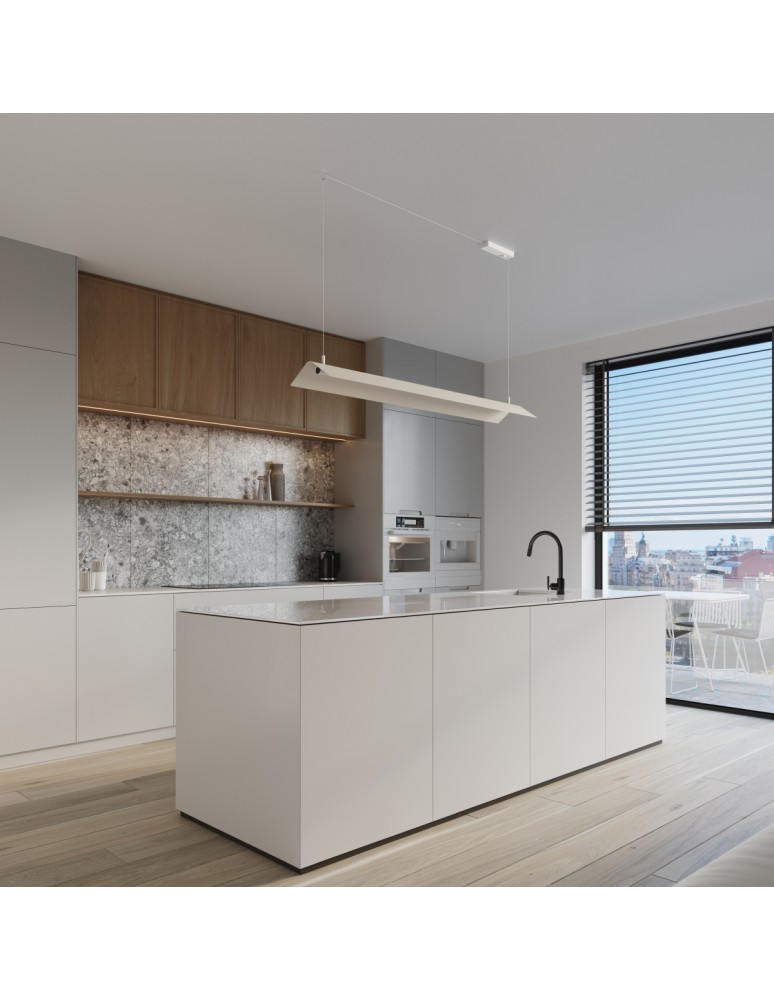 Pendant lamps over the island - Thoro pendant lamp ELVA white LED 4000K TH.448 - product kolory-swiatla.pl 13