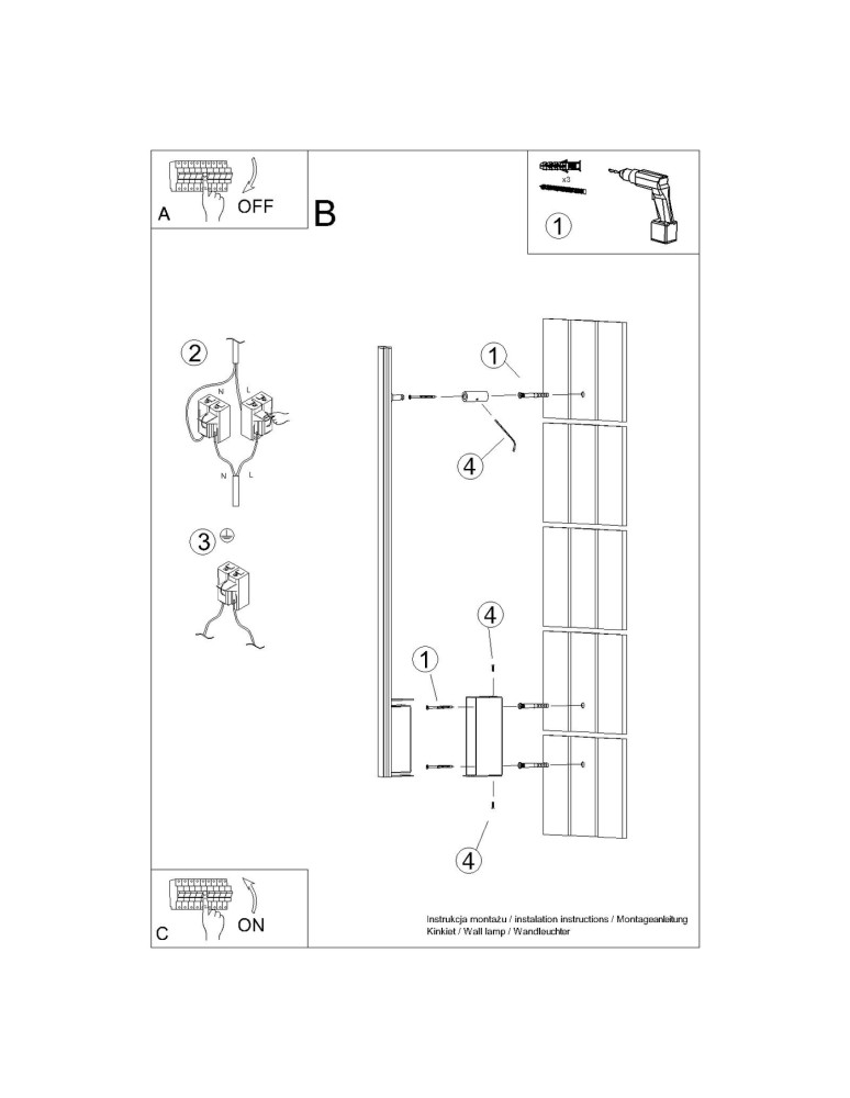 Designer wall lamps - Thoro Wall lamp LAGOM 90 white LED 3000K TH.449 - product kolory-swiatla.pl 9