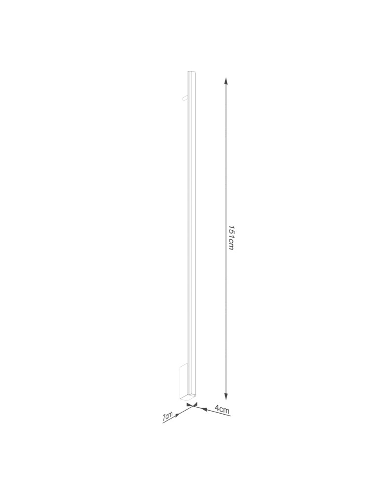 Designer wall lamps - Thoro Wall lamp LAGOM 150 white LED 3000K TH.451 - product kolory-swiatla.pl 8