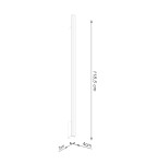 Designer wall lamps - Thoro Wall lamp LAGOM 120 black LED 3000K TH.453 - product 8