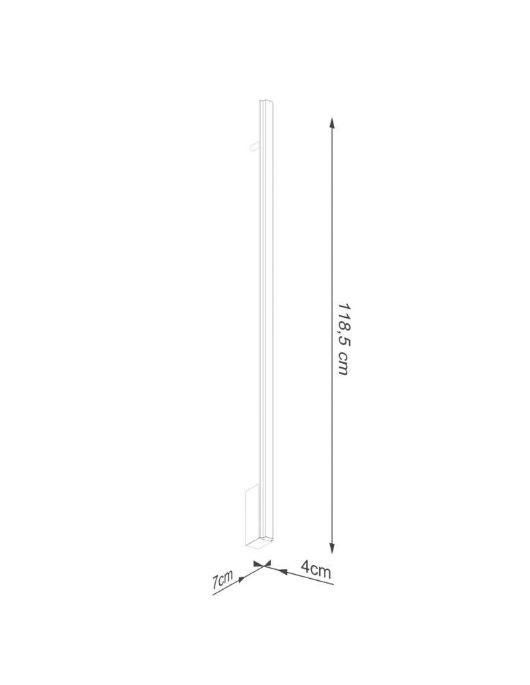 Designer wall lamps - Thoro Wall lamp LAGOM 120 gold LED 3000K TH.456 - product kolory-swiatla.pl 10
