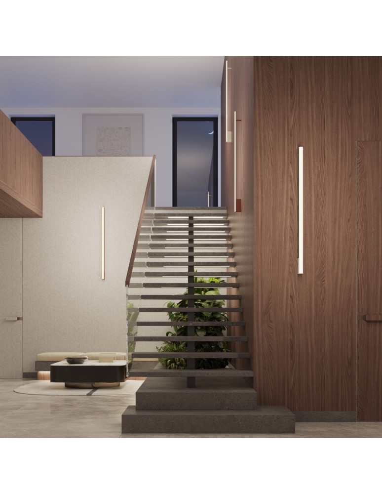 Designer wall lamps - Thoro Wall lamp LAGOM 90 ochre red LED 3000K TH.464 - product kolory-swiatla.pl 11