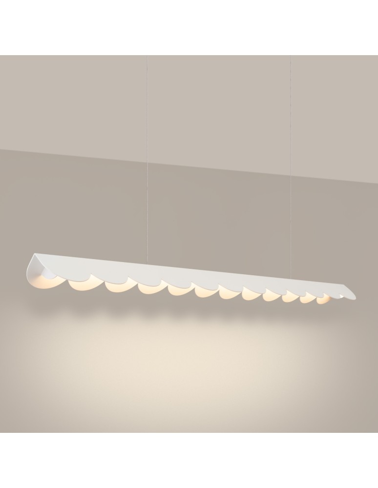 Pendant lamps over the island - Thoro BISCUIT pendant lamp white LED 3000K TH.467 - product kolory-swiatla.pl 3