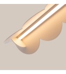 Pendant lamps over the island - Thoro BISCUIT pendant lamp white LED 3000K TH.467 - product 6