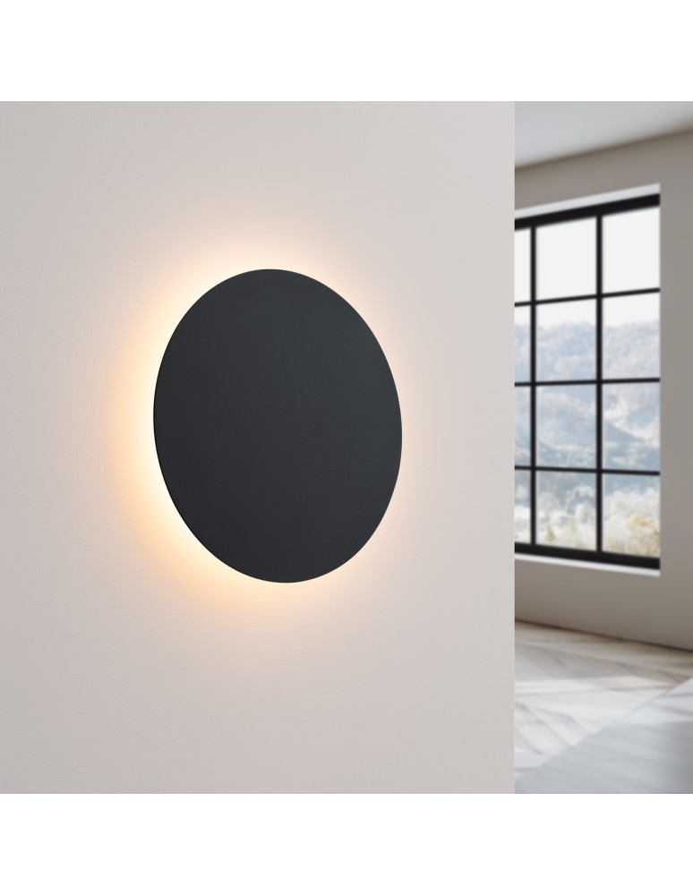 Designer wall lamps - Thoro Wall lamp BORGEN black LED 3000K TH.469 - product kolory-swiatla.pl 3