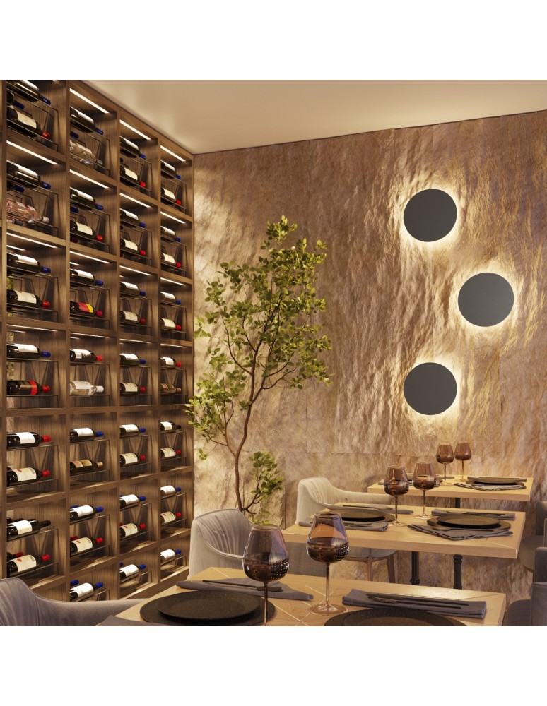 Designer wall lamps - Thoro Wall lamp BORGEN black LED 3000K TH.469 - product kolory-swiatla.pl 13