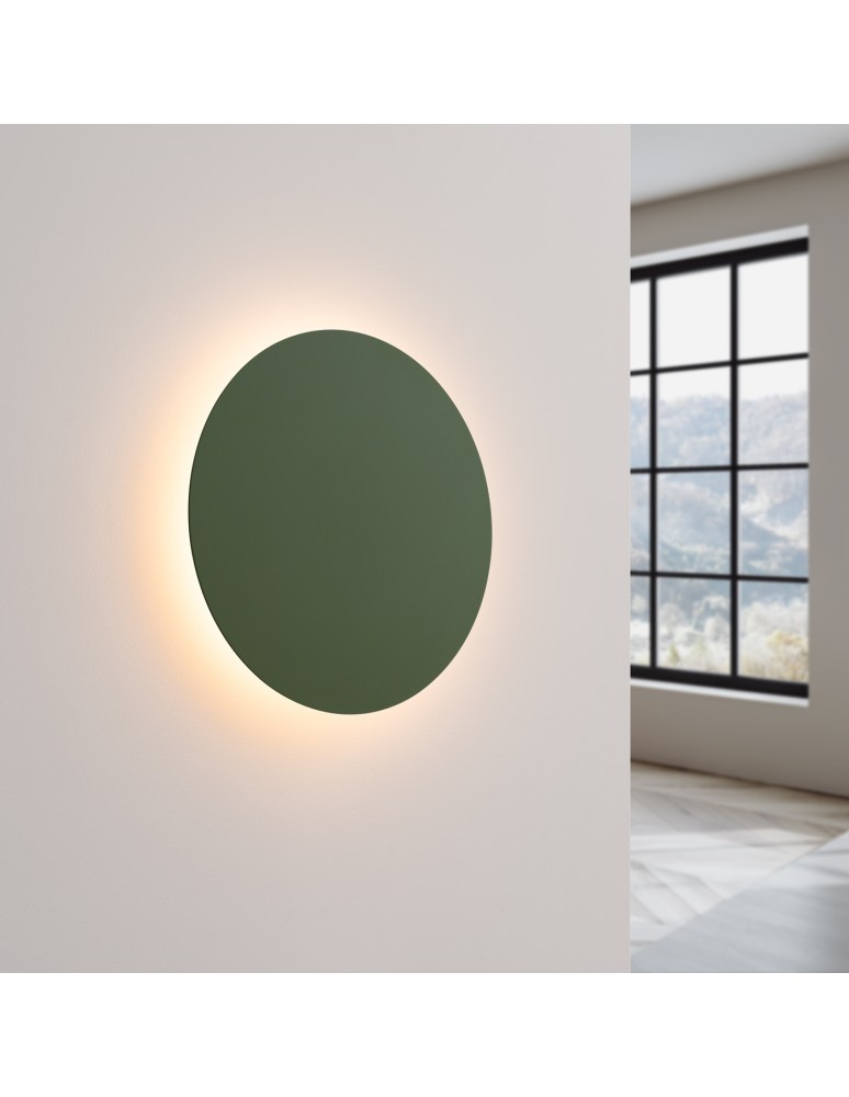 Designer wall lamps - Thoro Wall lamp BORGEN olive green LED 3000K TH.472 - product kolory-swiatla.pl 3