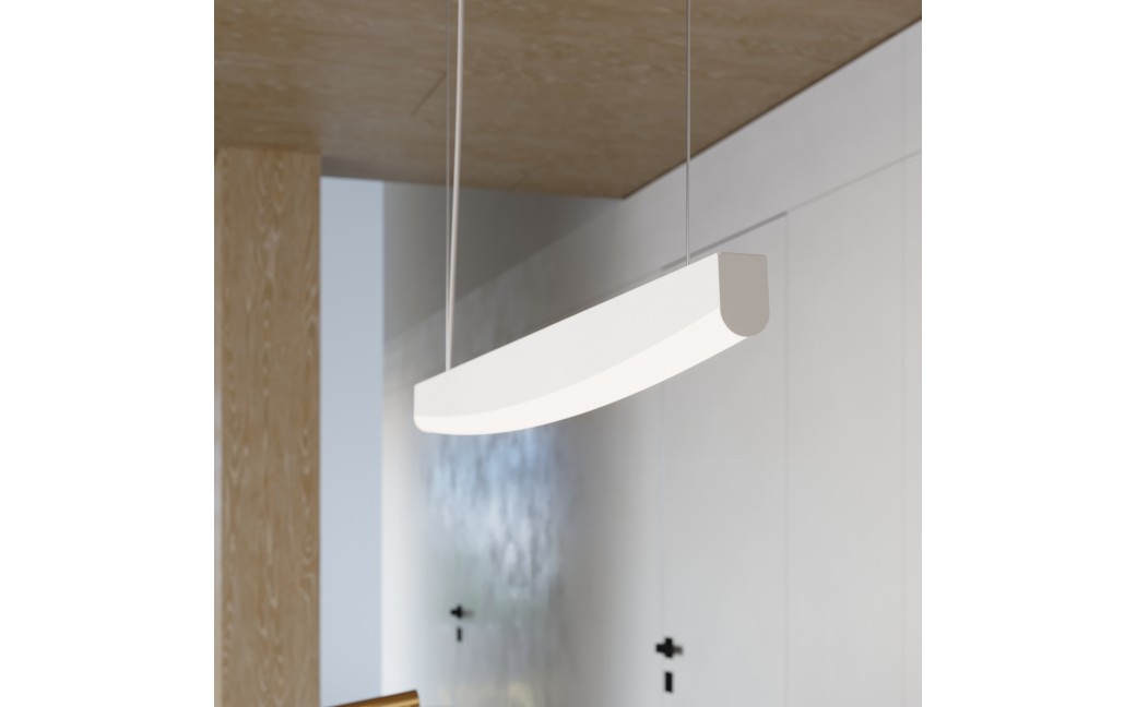 Thoro Lampa wisząca JORUN 150 biała LED 3000K TH.474