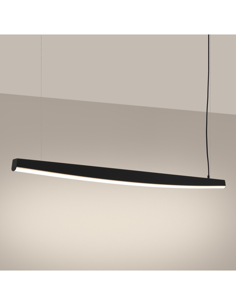 Pendant lamps over the island - Thoro pendant lamp JORUN 150 black LED 3000K TH.475 - product kolory-swiatla.pl 3